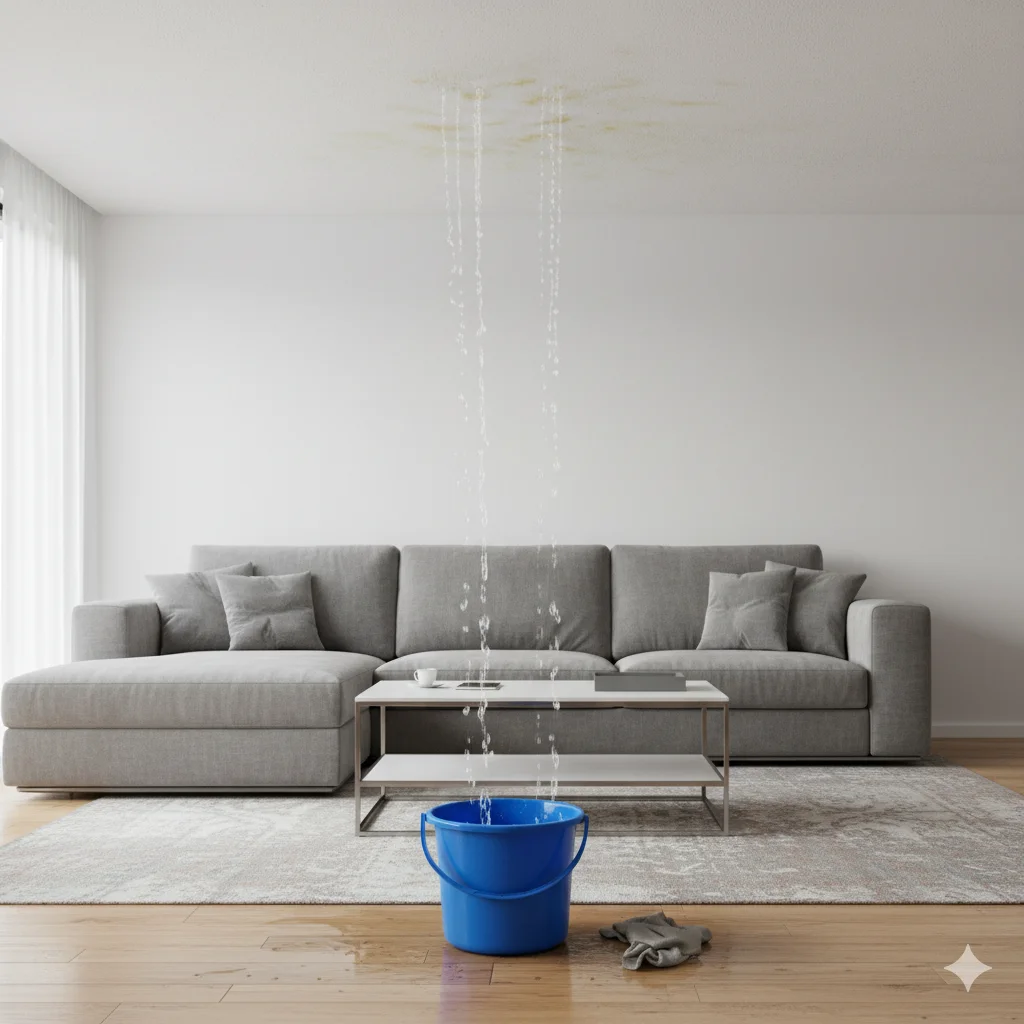 Fuite venant du plafond